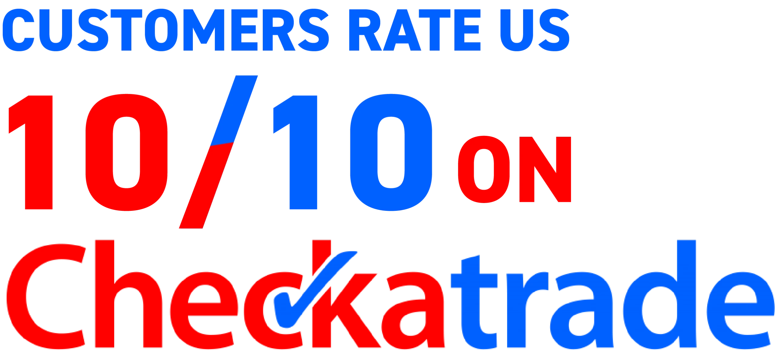 10 out of 10 rating on checkatrade for plumbing in london